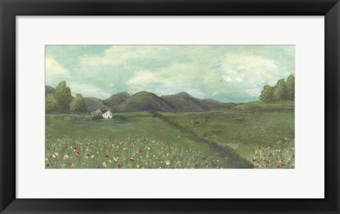 Framed Cottage in the Spring Print