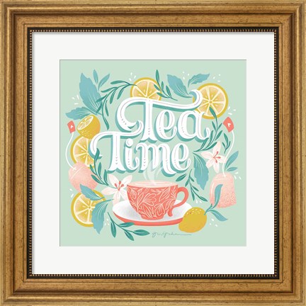 Framed Tea Time V Print