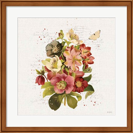 Framed Vintage Petals VIII Print