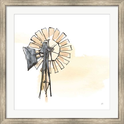 Framed Windmill II Print