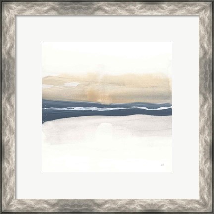 Framed Tonal Blue Gray IV Print