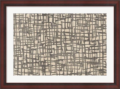 Framed Endless Squares Natural Print