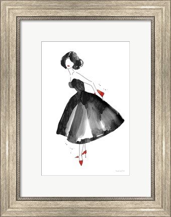 Framed Fashion Debutante with Red Print