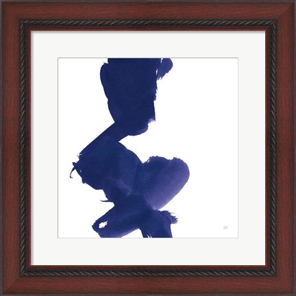 Framed Swash II Indigo Print