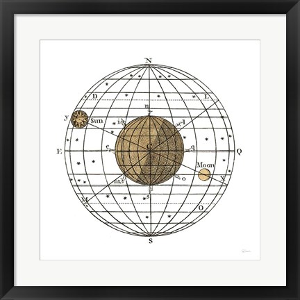 Framed Solar Globe I Print