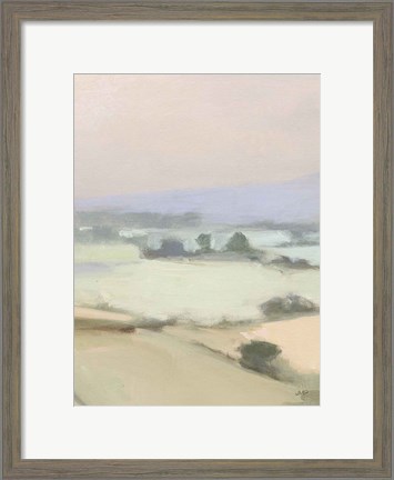 Framed Dream Valley I Neutral Crop II Print
