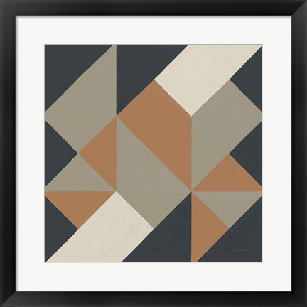 Framed Triangles I Highland Print