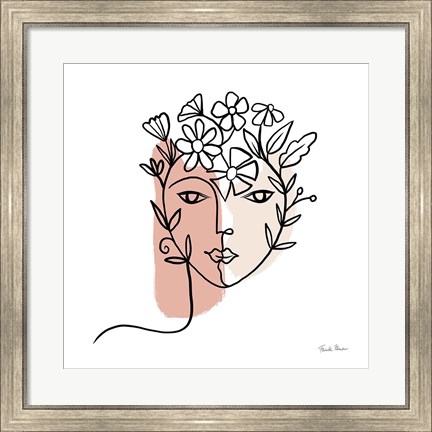 Framed Face of Spring I Print