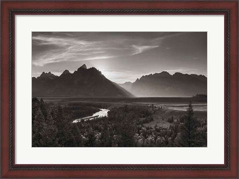 Framed Snake River Overlook Grant Teton National Park Print