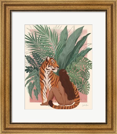 Framed Majestic Cats II Print