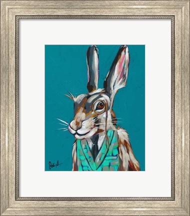 Framed Spy Animals III-Riddler Rabbit Print