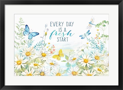 Framed Daisy Days I Print