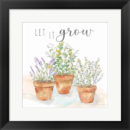 Framed Let it Grow III Print