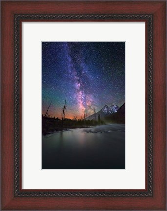 Framed Display Milky Way String Lake Print