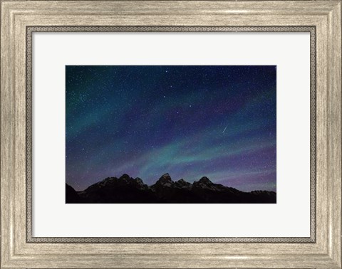 Framed Stars over Teton Range Print