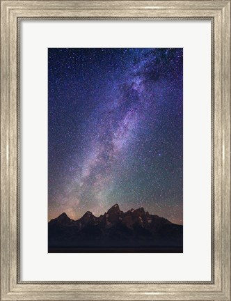 Framed Stars over Tetons 5114 Print