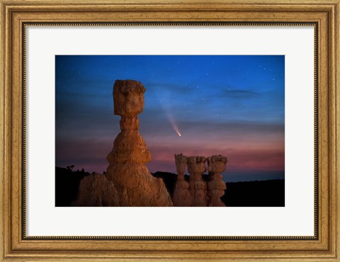 Framed Thors Hammer Comet Print