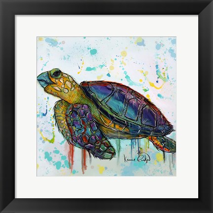 Framed Sea Turtle Print