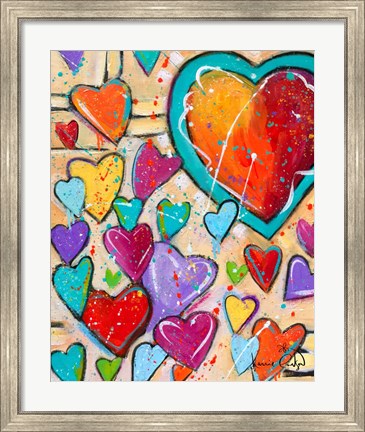 Framed Heart Explosion Print