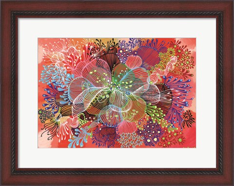 Framed Flower of Dharma Print