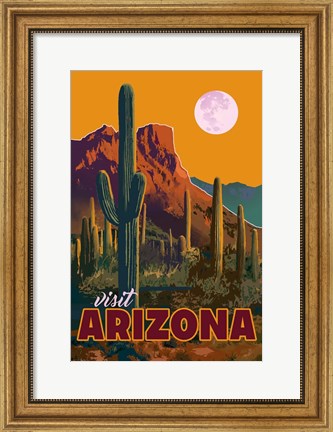 Framed Visit Arizona Print