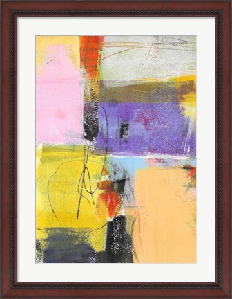 Framed Purple and Gold Feature Print