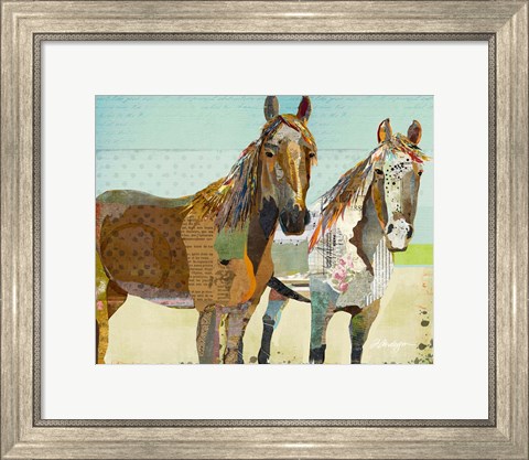 Framed Two Horses Print