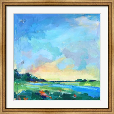 Framed River Marsh Print