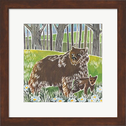 Framed Wild Woodland III Print