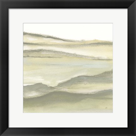 Framed Valleyscape II Green Print