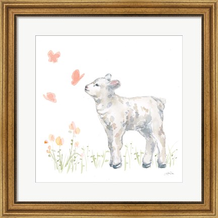 Framed Spring Lamb IV Print