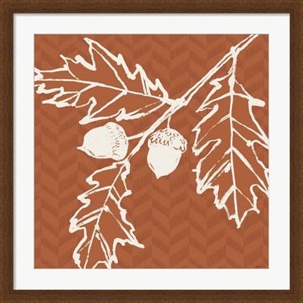 Framed Autumn Tones V Print