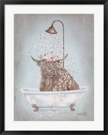 Framed Showering Petals Highland Print