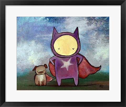 Framed Superhero Friends Print