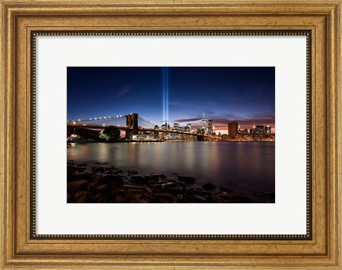 Framed Twin Lights Print