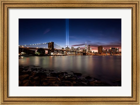 Framed Twin Lights Print