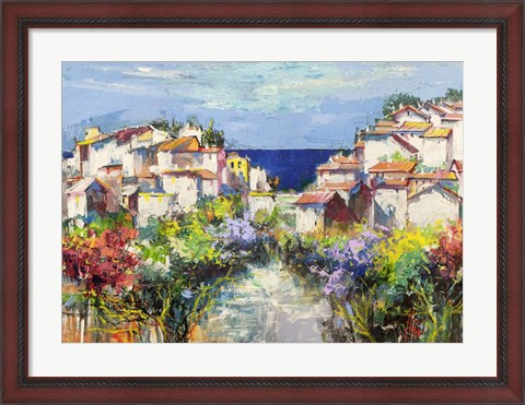 Framed Borgo sul Mare (detail) Print