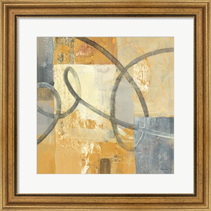 Framed Ribbon Dance II Autumn Print