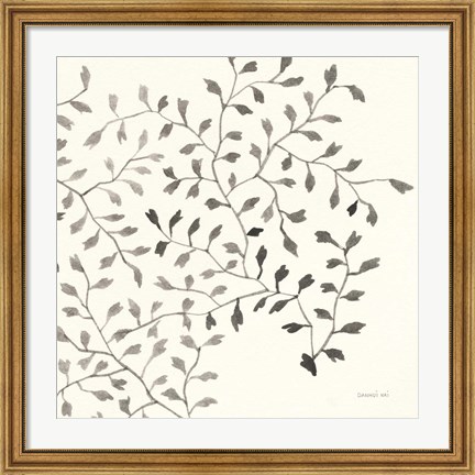 Framed Ink Leaf III Print