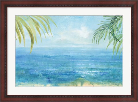 Framed Sea Sparkle I Tropical Print