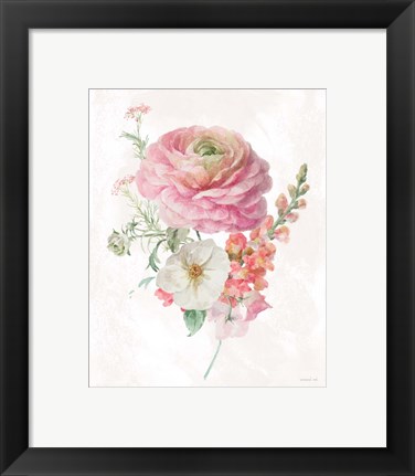 Framed Sorbet Floret V Print