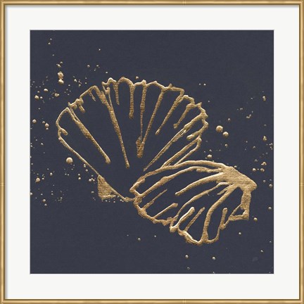 Framed Gold Scallop II Print