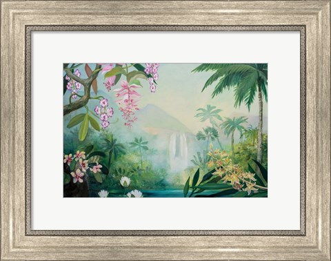 Framed Tropical Falls Print