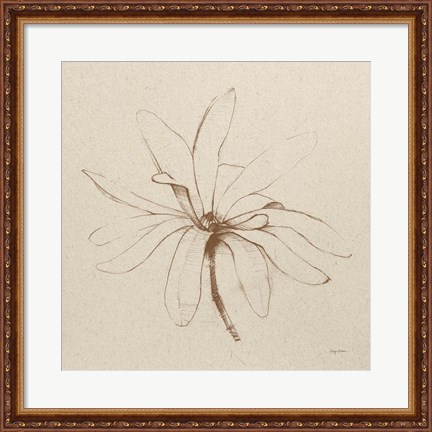 Framed Modern Vintage Floral I Print