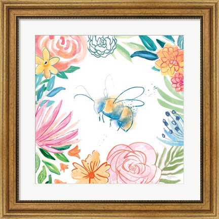 Framed Flower Fun V Print