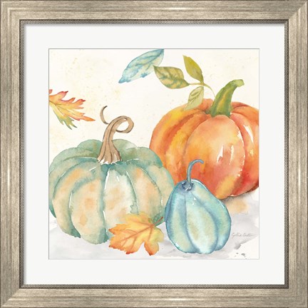 Framed Pumpkin Patch II Print