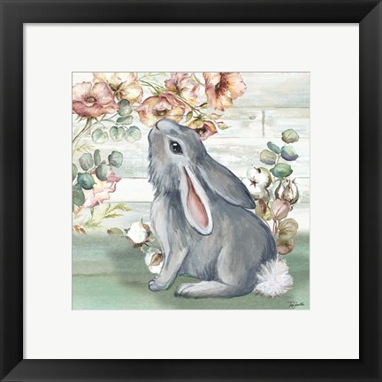 Framed Farmhouse Bunny III Print