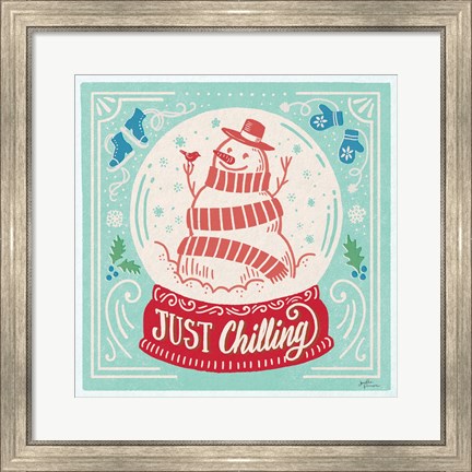 Framed Naughty and Nice III Bright Print