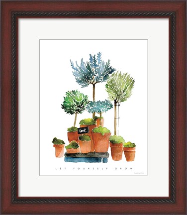 Framed Let Yourself Grow Print