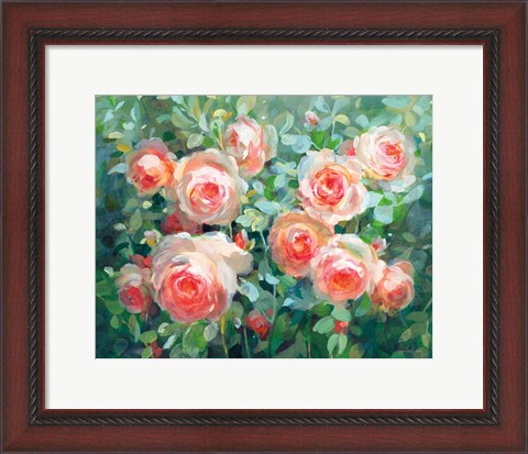 Framed English Roses Print